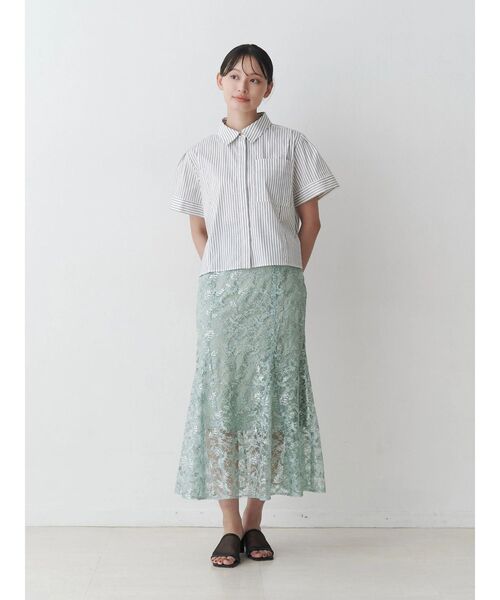 TONAL（トーナル） ブラウス シャツ 半袖 パジャマデザインシャツ 