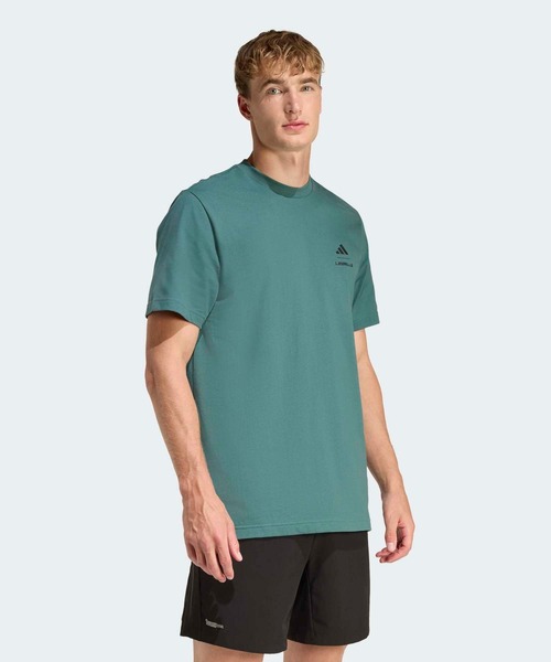 adidas tシャツ LESMILLS グローブ グラフィック Tシャツ