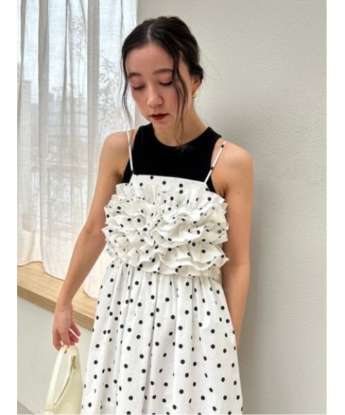 SNIDEL（スナイデル） キャミソールワンピース 00 ベージュ レディース