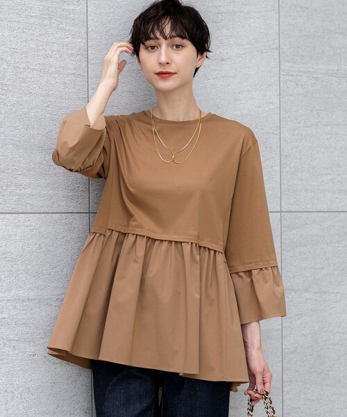 23区（ニジュウサンク） tシャツ 「洗える」シルキータフタコンビ 