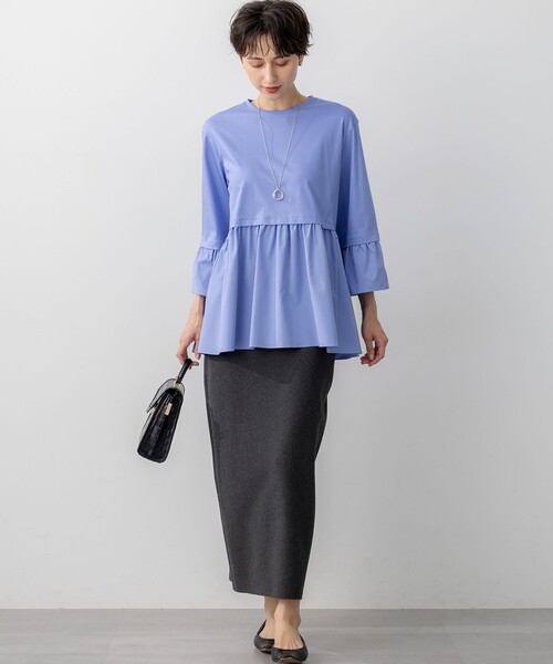 23区（ニジュウサンク） tシャツ 「洗える」シルキータフタコンビ 