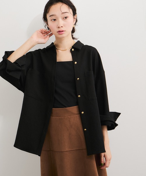 LE CERCLE par rope' ブラウス シャツ ウーリッシュジョーゼットアウト