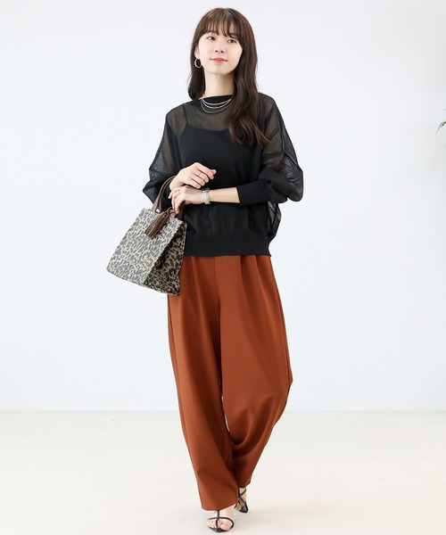 ▼ アリエッタページ△ Aletta vita パンツ エステルツイルタックカーブパンツ レディース