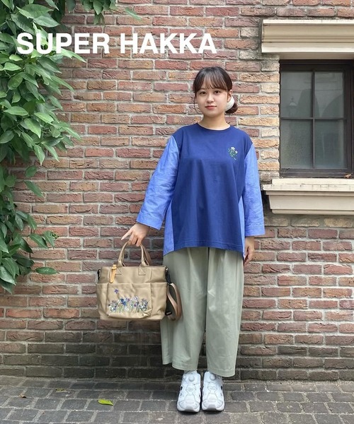 SUPER HAKKA（スーパーハッカ） パンツ コットンナイロンストレッチ