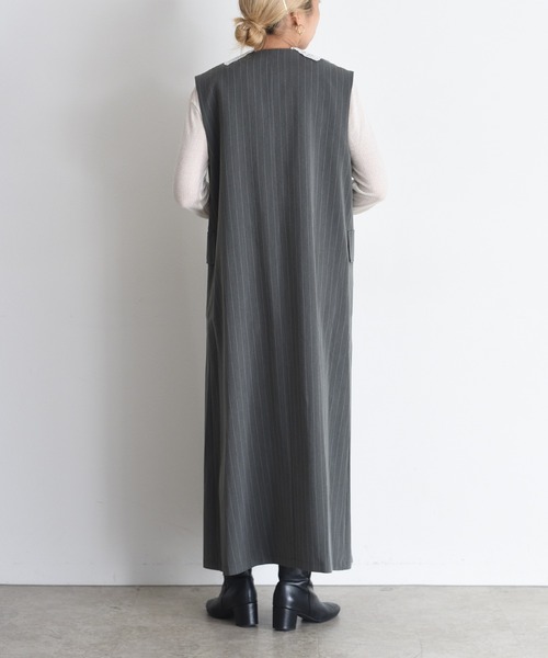 【土曜まで値下げ】Eimee Law レーストリムボクシィラインZIPワンピース Eimee Law（エイミーロウ） ワンピース レーストリムデニムワンピース