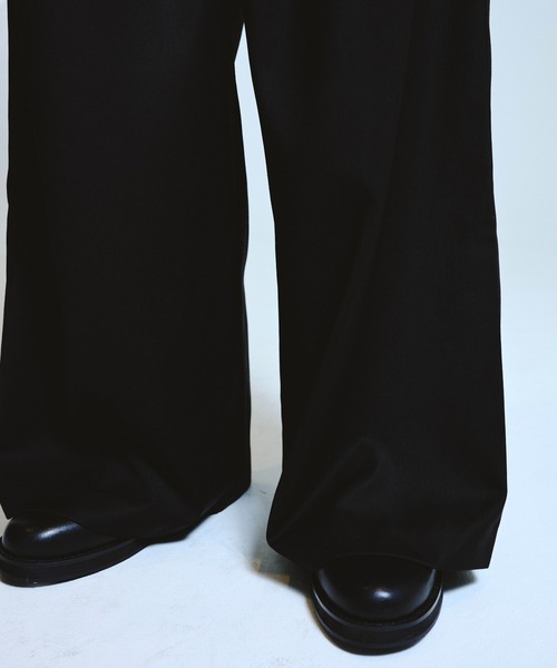 Camphor wood スラックス 1tuck wide baggy slacks / 1タックワイド
