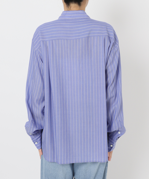 IENA（イエナ） ブラウス シャツ リヨセルストライプレギュラーシャツ