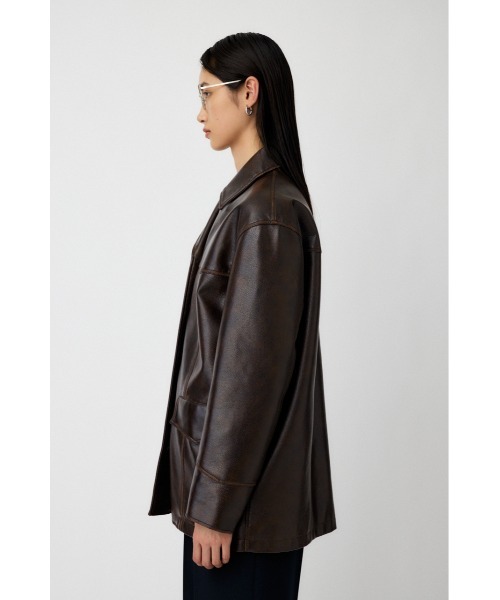 MOUSSY（マウジー） コート アウター 「25年AW新作」F/LEATHER 70s