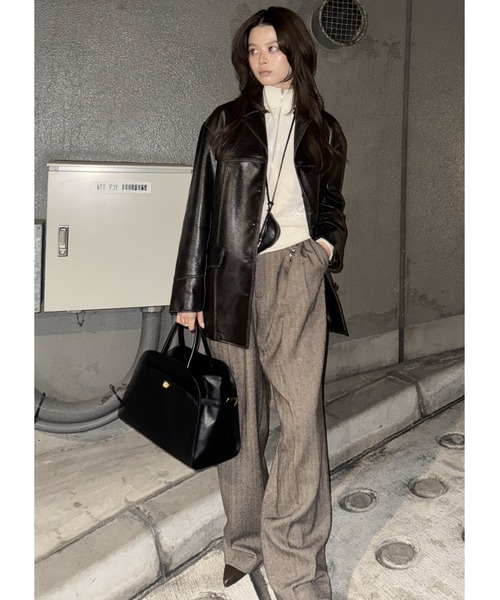 MOUSSY F/LEATHER 70s HALF コート MOUSSY | F/LEATHER 70s HALF コート (ジャケット ) |SHEL'TTER WEBSTORE