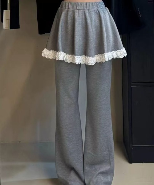 shyam inspiration スウェットパンツ ジャージ スカート レイヤー