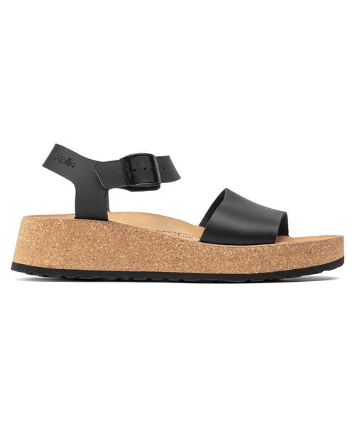 「BIRKENSTOCK」 フラットサンダル 23cm ブラック レディースの画像