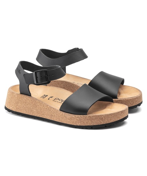 「BIRKENSTOCK」 フラットサンダル 23cm ブラック レディースの画像