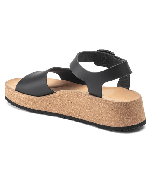 「BIRKENSTOCK」 フラットサンダル 23cm ブラック レディースの画像