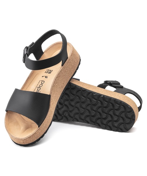 「BIRKENSTOCK」 フラットサンダル 23cm ブラック レディースの画像