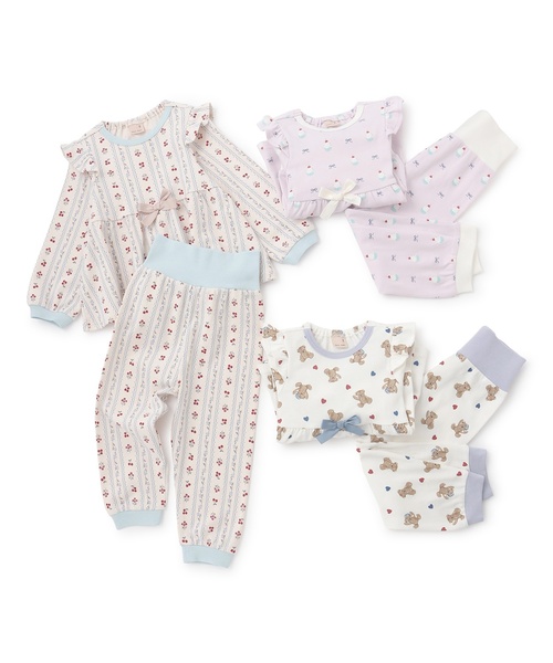 petit main パジャマ GIRLSアソート柄パジャマ キッズ 子供