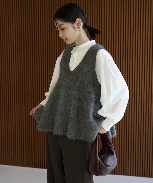 UNFILO（アンフィーロ） ベスト ジレ 「野呂佳代さん着用」アルパカ