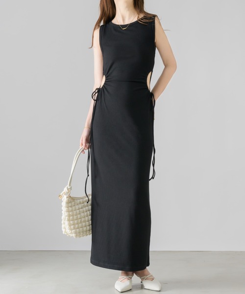 「muku」 ノースリーブワンピース FREE ブラック レディース_画像9