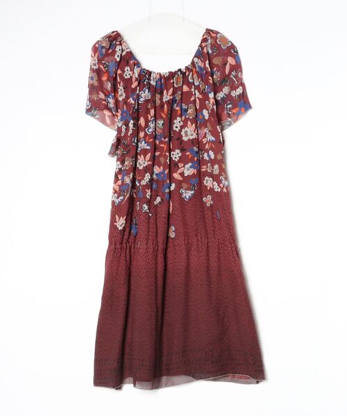 「TSUMORI CHISATO」 半袖ワンピース 02 ブラウン レディース_画像2