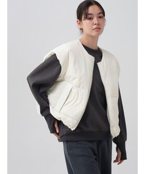 【トロ】Margaux Vintage ダウンベストダブルジップ Margaux Vintage マルゴーヴィンテージ ダウンベストダブルジップ