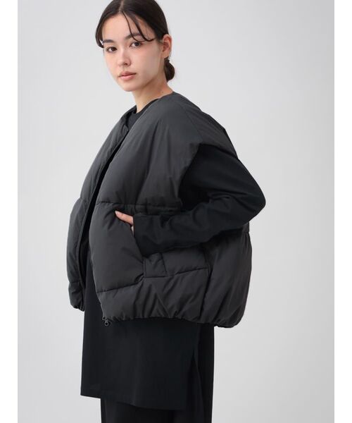 YORT ダウンベスト ベスト ダブルジップダウンベスト レディース