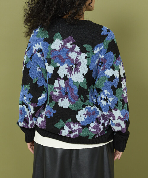 Freada（フリーダ） ニット セーター モールヤーン花柄ニット