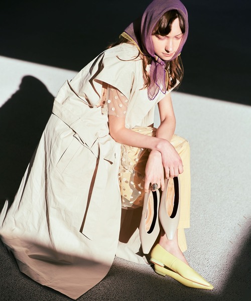 「Daniella&GEMMA」 フラットパンプス 37 イエロー レディース_画像7