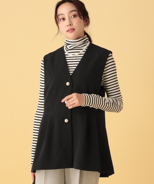 Elura（エルーラ） ベスト ジレ 「入卒/セレモニー/通勤」ダブルクロス