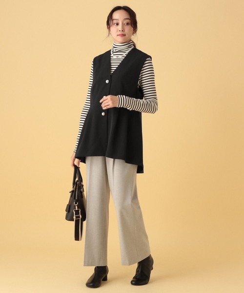 ☆専用！♡c-♡様☆ELLA ella エラ　ツイードベスト　ジレ eLLa selectshopビッグカラーツイードジレミックス