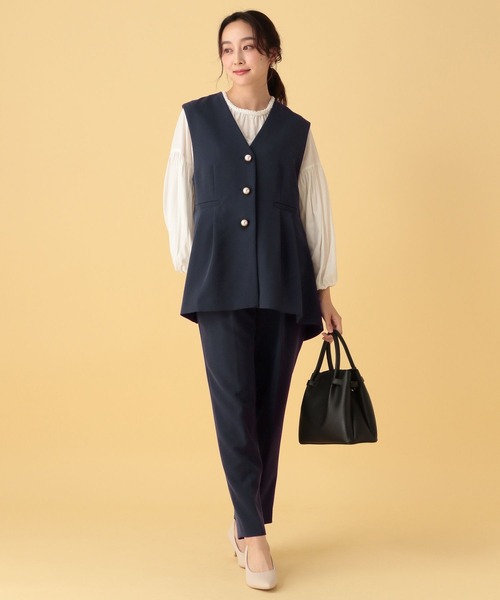 Elura（エルーラ） ベスト ジレ 入学式 卒業式 ダブルクロスジレ
