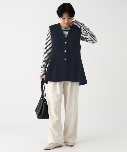 Elura（エルーラ） ベスト ジレ 入学式 卒業式 ダブルクロスジレ