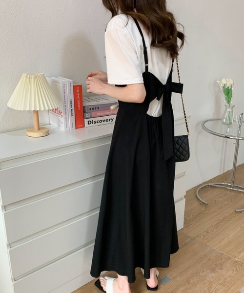 「ABITOKYO」 キャミソールワンピース M ブラック レディース_画像3