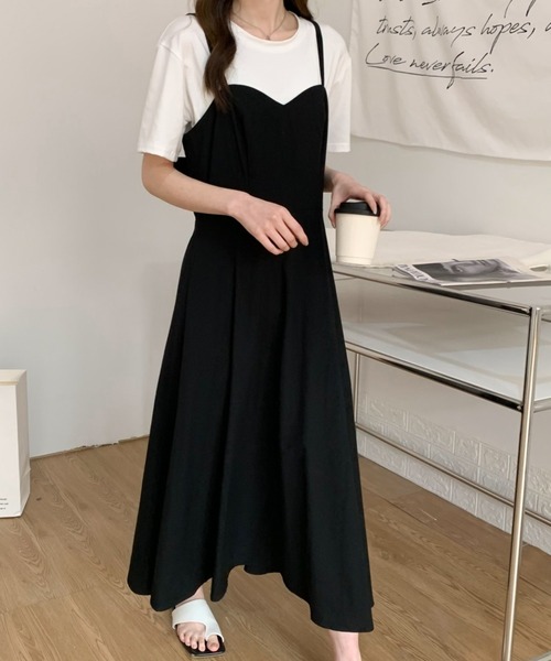 「ABITOKYO」 キャミソールワンピース M ブラック レディース_画像4