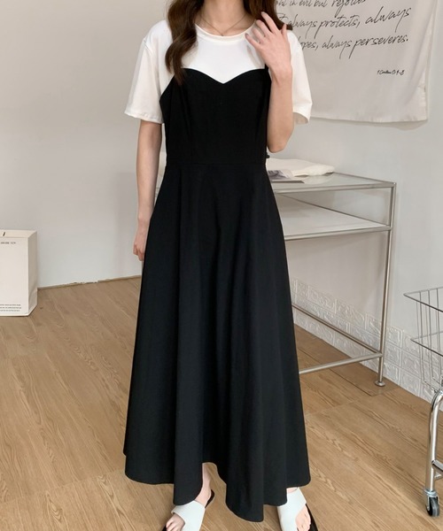 「ABITOKYO」 キャミソールワンピース M ブラック レディース_画像6