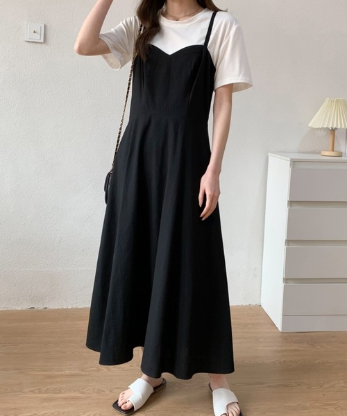 「ABITOKYO」 キャミソールワンピース M ブラック レディース_画像8