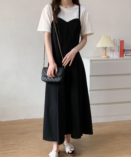 「ABITOKYO」 キャミソールワンピース M ブラック レディース_画像9