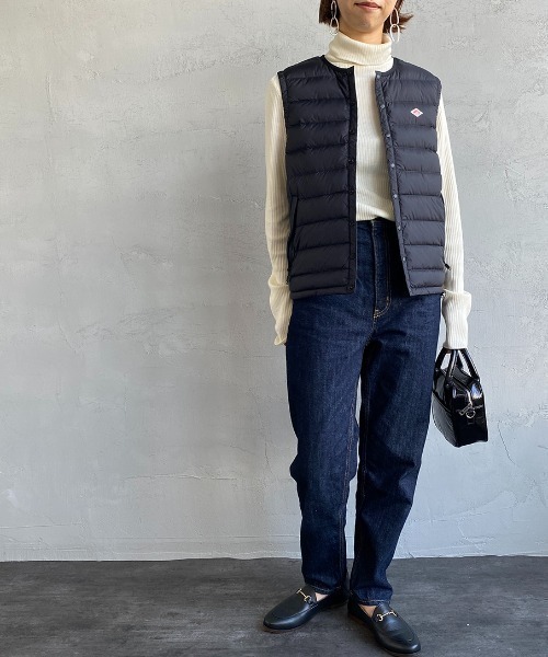 Danton（ダントン） ダウンベスト S ブラック レディース : ZOZOTOWN