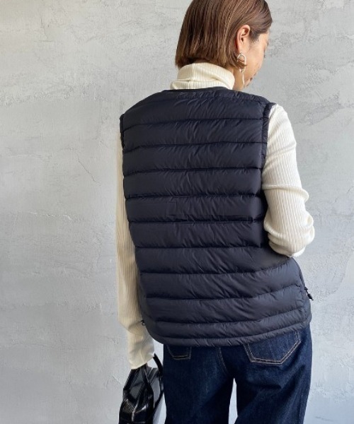 Danton（ダントン） ダウンベスト S ブラック レディース : ZOZOTOWN