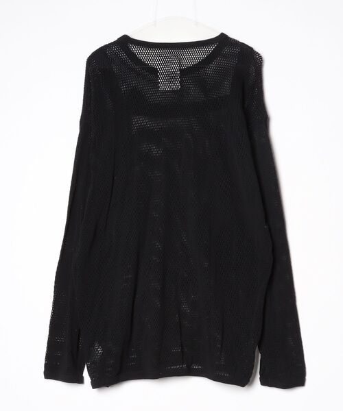 「SHAREEF」 長袖Tシャツ 3 ブラック メンズ_画像2