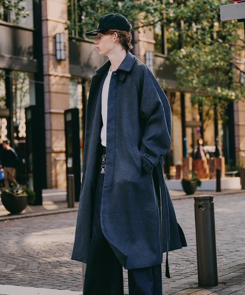 Regen Glanz ステンカラーコート コート wool balmacaan long coat
