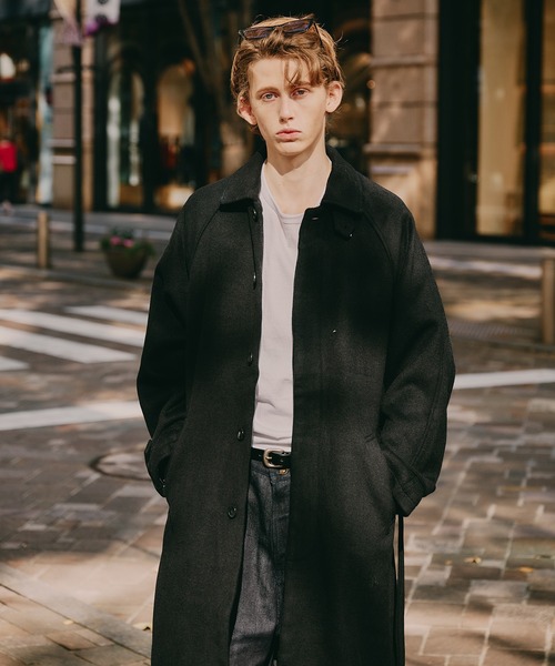Regen Glanz ステンカラーコート コート wool balmacaan long coat