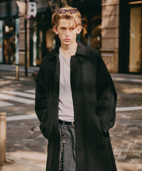 Regen Glanz ステンカラーコート コート wool balmacaan long coat