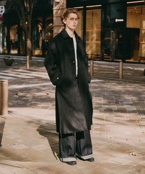 Regen Glanz ステンカラーコート コート wool balmacaan long coat