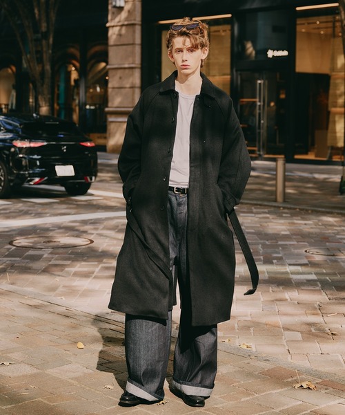 Regen Glanz ステンカラーコート コート wool balmacaan long coat