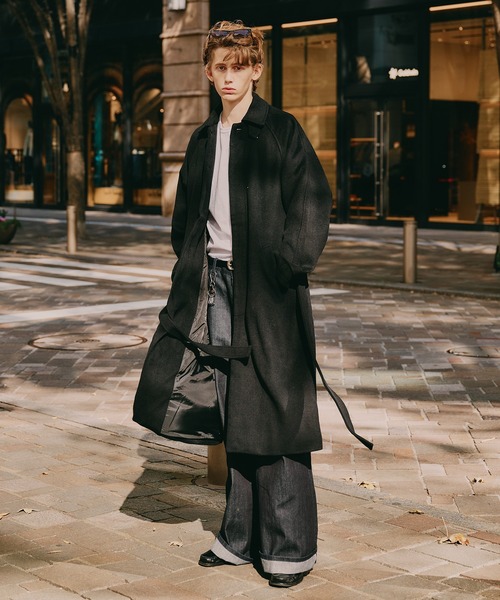 Regen Glanz ステンカラーコート コート wool balmacaan long coat