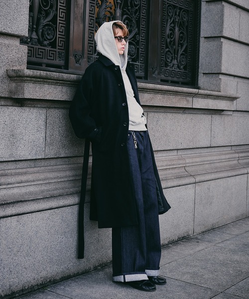 OVERCOAT WOOL BALMACAAN COAT ステンカラーコート Regen Glanz ステンカラーコート コート wool balmacaan long coat