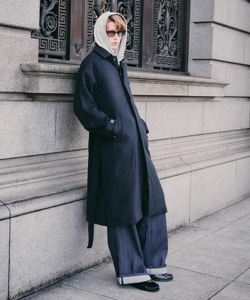 Regen Glanz ステンカラーコート コート wool balmacaan long coat