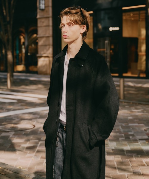 Regen Glanz ステンカラーコート コート wool balmacaan long coat