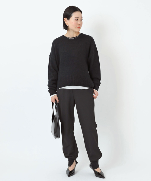 「AP STUDIO」 長袖ニット FREE ブラウン レディース_画像7