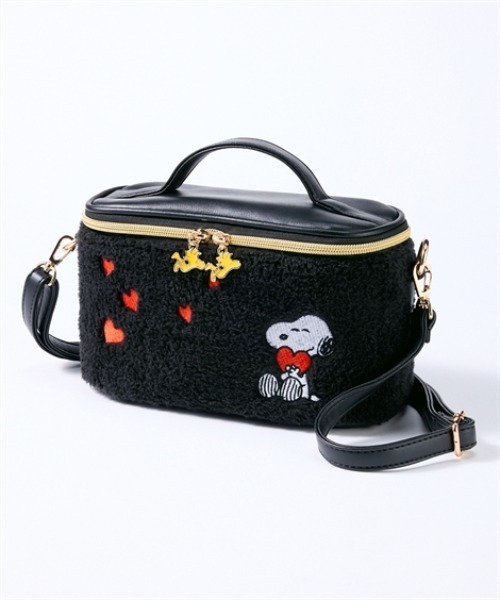 ニッセン（nissen） ポーチ スヌーピー 12ポケットボア刺しゅう