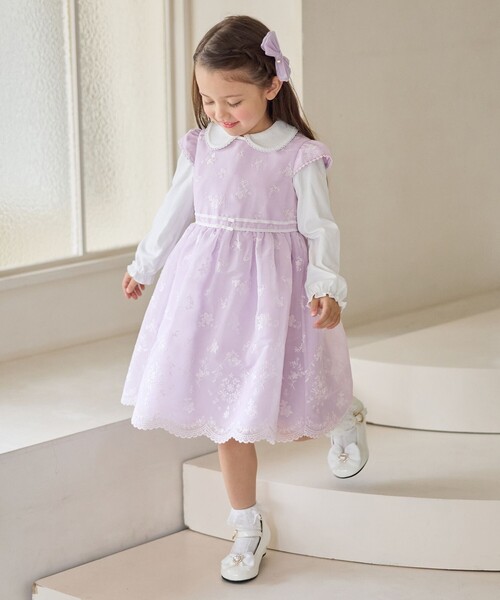 ANY（エニィ） ワンピース 総刺繍 花柄ワンピース キッズ 子供服
